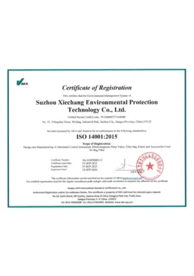 Certificación ISO 14001