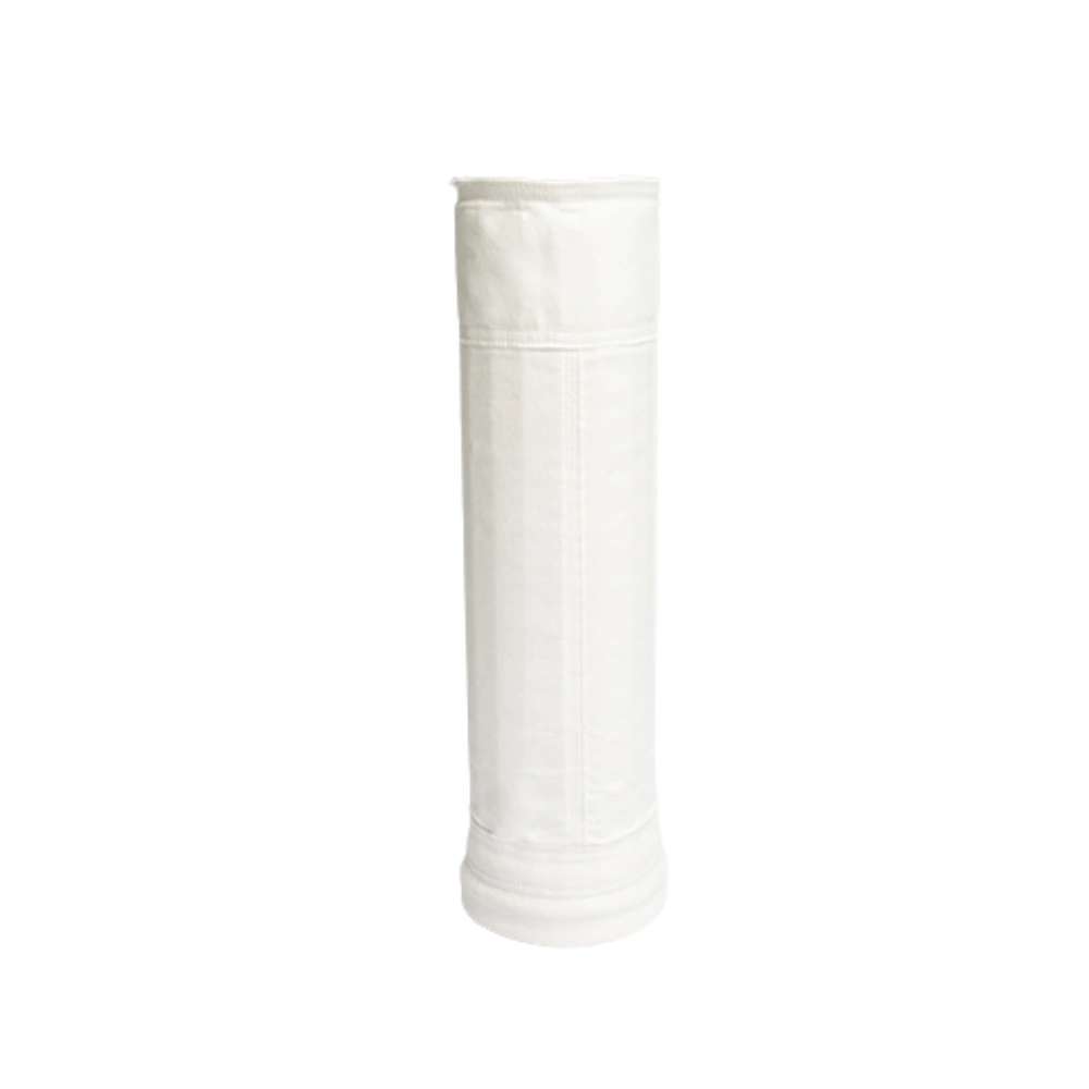 Detalle de la superficie de la manga filtrante spunlace de PTFE