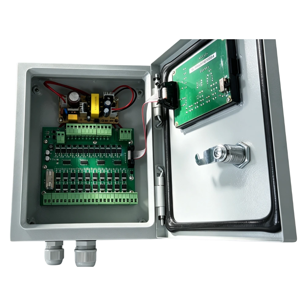Detalle de la envolvente del controlador de pulsos en línea SXC-X8A6