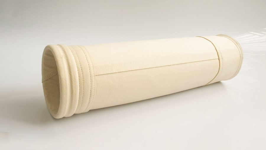 Manga filtrante PPS / PTFE de alta temperatura para gases de combustión corrosivos